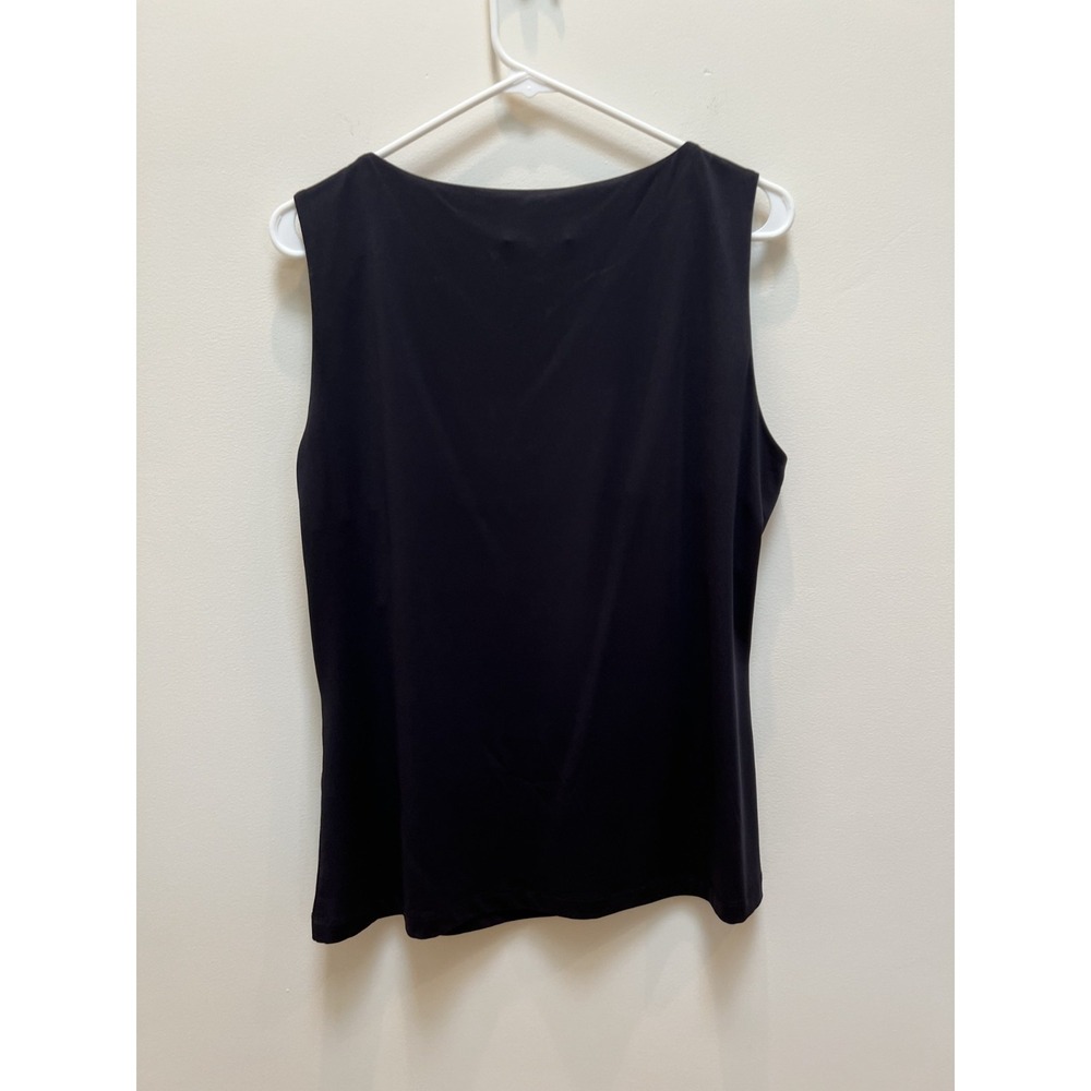 Calvin Klein Wom sleeveless top black square neck bust is lined NWT - Picture 3 of 8